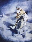 Sir William Orpen Poilu and Tommy painting
